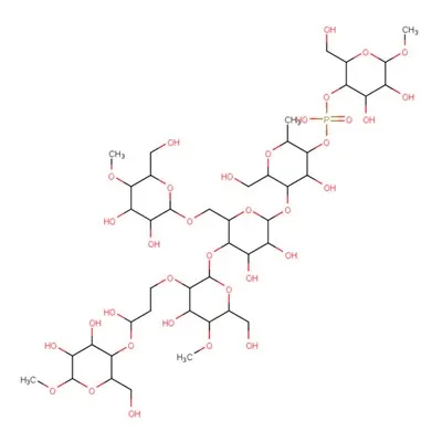 53124-00-8 Hidroksipropildicietes fosfāts C44H79O35P